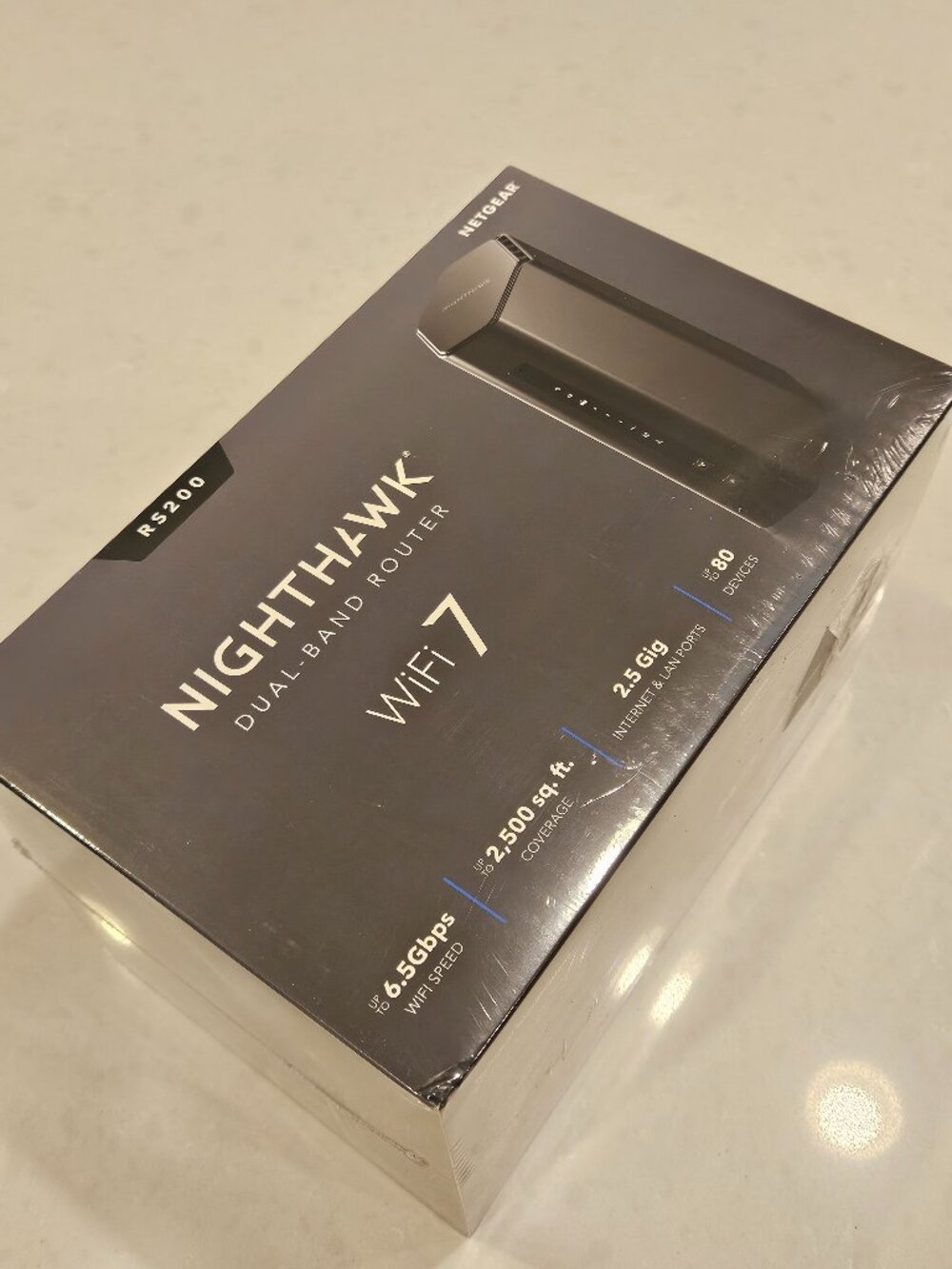 NETGEAR Nighthawk Dual-Band Router RS200 Wifi 7 - Black